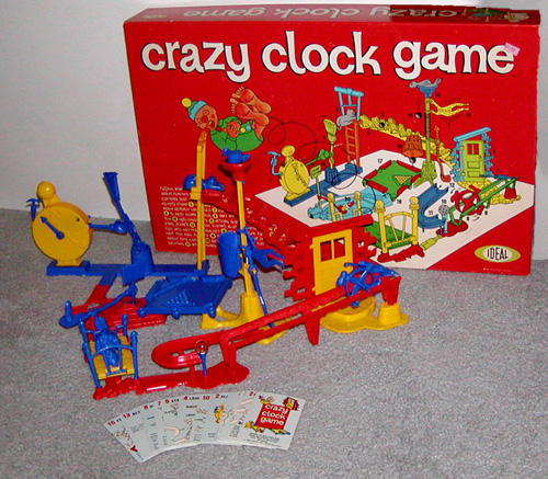 Crazy Clock Game from Ideal (1964)